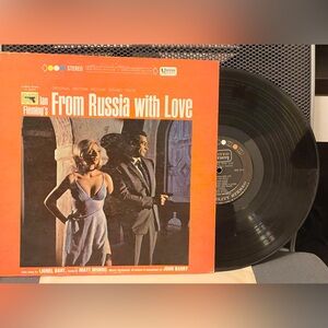 “Ian Fleming’s From Russia with Love” movie soundtrack vinyl LP